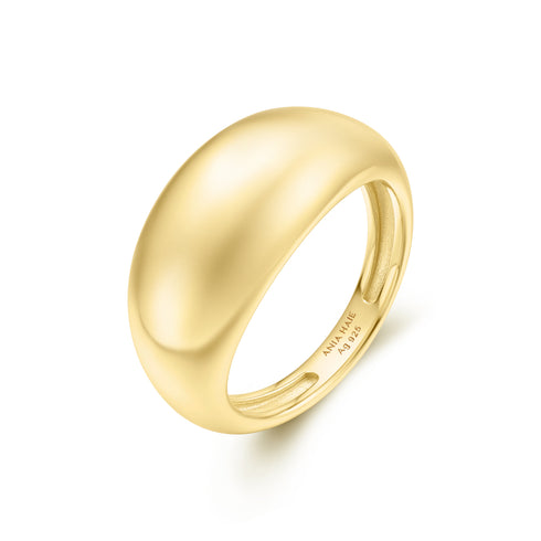 Gold Bold Dome Ring